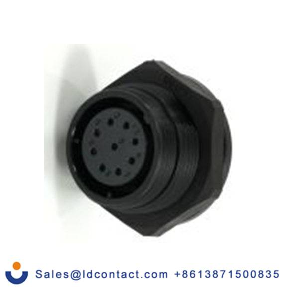 RS PRO,233-8339,21 mm 圆形连接器 插座, 9芯, 后面安装, 母插芯, 400 V, IP68, SP21系列