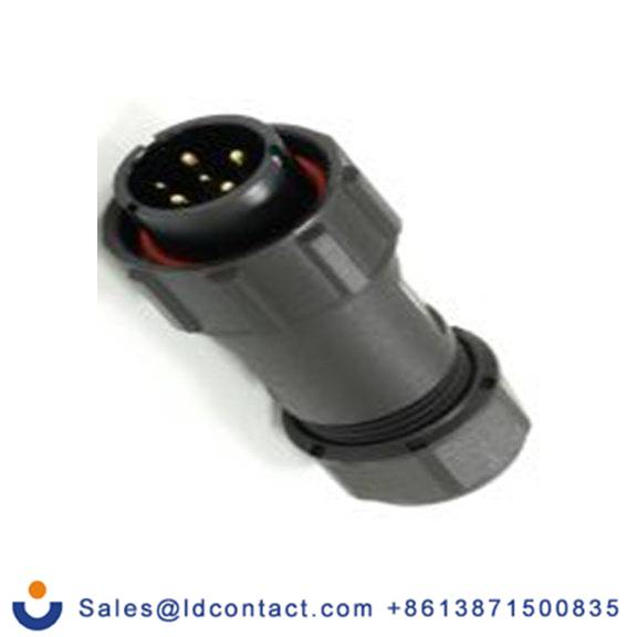 RS PRO,233-8370,21 mm 圆形连接器 插头, 6芯, 电缆安装, 公芯, 500 V, IP40, SY21系列