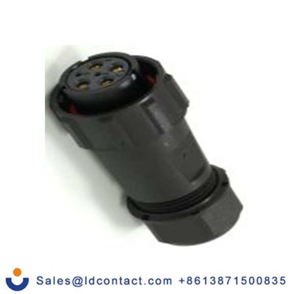 RS PRO,233-8376,21 mm 圆形连接器 插头, 6芯, 电缆安装, 母插芯, 500 V, IP40, SY21系列