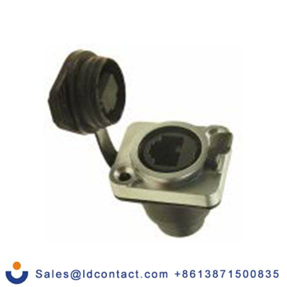 RS PRO,252-2987,RJ45 母插 五类, 馈通安装 RJ45 连接器, 1口, 8路, 直向, IP65 XLR系列