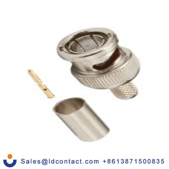 RS PRO,738-5875,BNC 连接器 公, 75 Ω, 电缆安装, 直向, 用于BELDEN 7855A线 BNC系列 压接