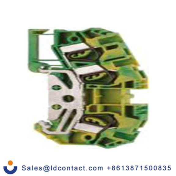 RS PRO,763-7482,1 接地端子排, 4 mm²CSA, 绿色, 黄色, ZSL系列 弹簧夹