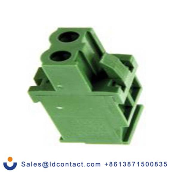 RS PRO,790-0749,2p插拔式接线端子 直向插头, 5.08mm间距, 16A, 300 V, 电缆安装, 螺钉端接, 绿色