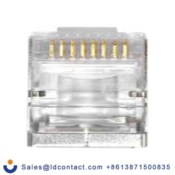 RS PRO,791-8501,RJ45 公 5类, 电缆安装 RJ45 连接器, 1口, 8路, 屏蔽, 直向 GT1SY系列