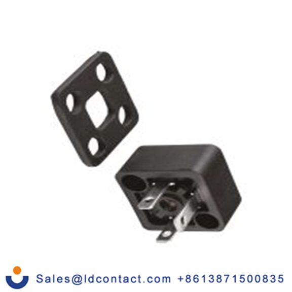 RS PRO,811-8241,电磁阀插头, DIN 43650型, 公插, 2P+E, 250 V 交流, 10A, 黑色