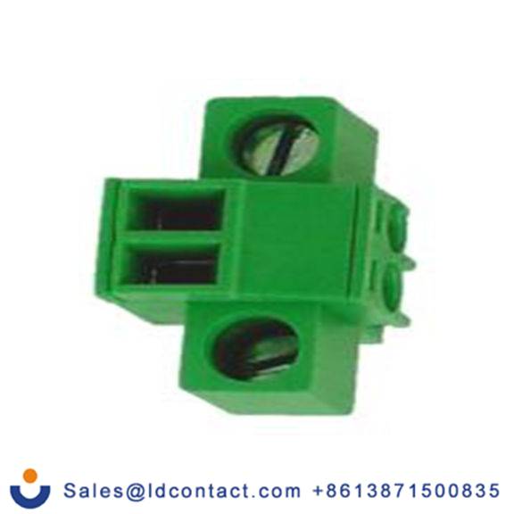 RS PRO,874-5085,2p插拔式接线端子 直向插头, 3.5mm间距, 14A, 320 V, THT安装, 螺钉端接, 绿色