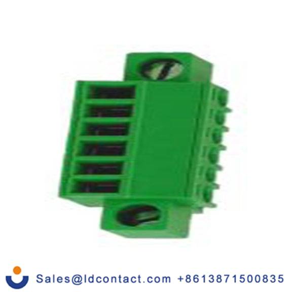 RS PRO,874-5073,6p插拔式接线端子 直向插头, 3.81mm间距, 14A, 320 V, THT安装, 螺钉端接, 绿色