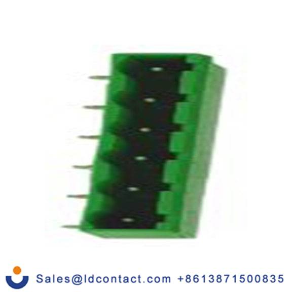 RS PRO,874-5411,6p插拔式接线端子 直角排针, 7.62mm间距, 15.0A, 750.0 v, THT安装, 焊接端接