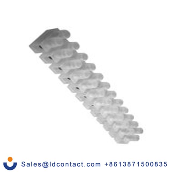 RS PRO,867-0975,非熔断型端子排, 12路, 14 mm节距, 400 V 76A, 线规6 AWG, 电缆安装, 天然色 螺钉