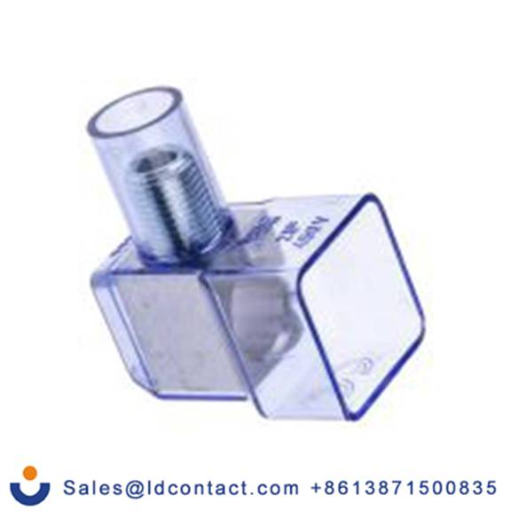 RS PRO,868-0724,非熔断型端子排, 1路, 450 V, 线规25 mm², 面板安装, 透明蓝色 螺钉