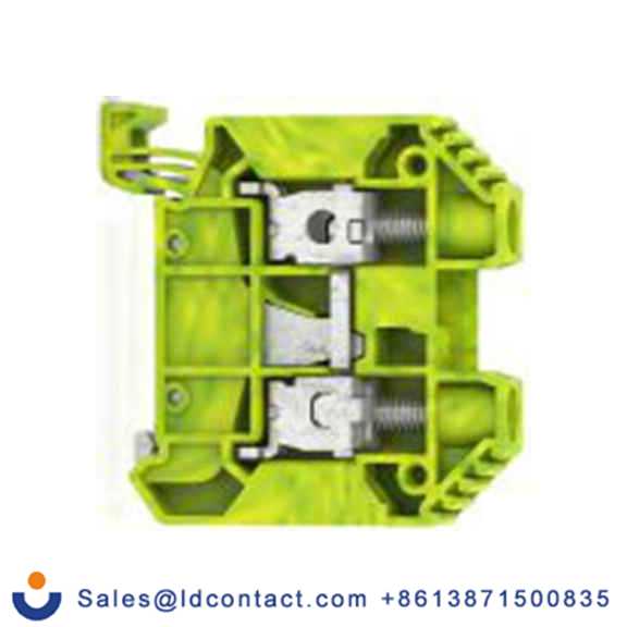 RS PRO,872-4690,1 接地端子排, 1.5 to 25 mm²CSA, 绿色, 黄色, 17130.2系列 螺钉