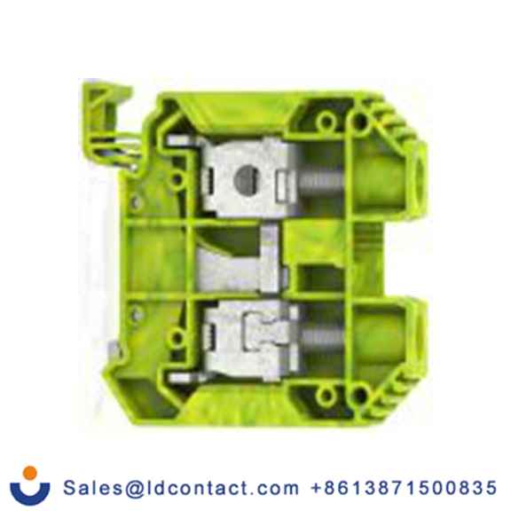 RS PRO,872-4704,1 接地端子排, 8 kV, 35 mm²CSA, 绿色, 黄色, 17145.2系列 螺钉