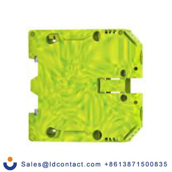 RS PRO,872-4713,2 接地端子排, 8 kV, 70 mm²CSA, 绿色, 黄色, 17163.2系列 螺钉