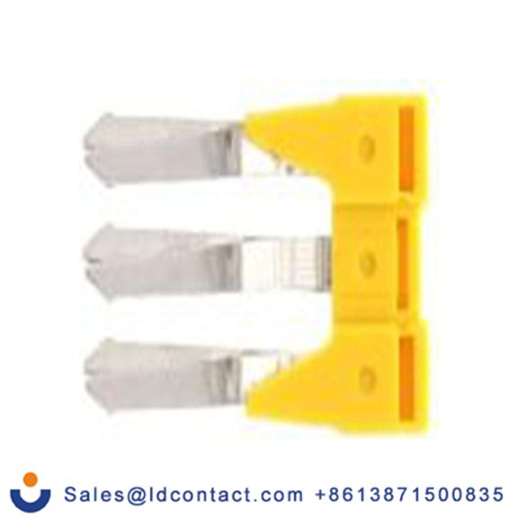 RS PRO,872-4748,SRK 系列、SRKD 系列、SSL 系列、SSLD 系列 3路插入式十字连接器, 青铜制, 黄色, 17202.8系列