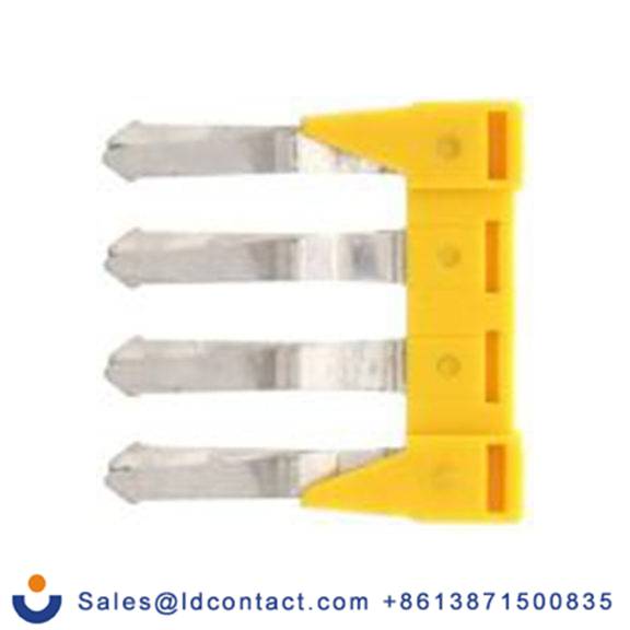 RS PRO,872-4751,SRK 系列、SRKD 系列、SSIK 系列、SSL 系列、SSLD 系列 4路插入式十字连接器, 青铜制, 黄色, 17213.8系列