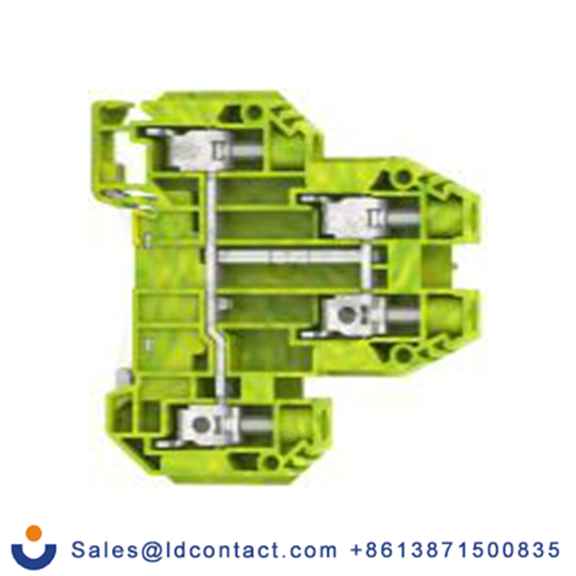 RS PRO,872-4802,2 接地端子排, 8 kV, 绿色, 黄色, 17192.2系列 螺钉