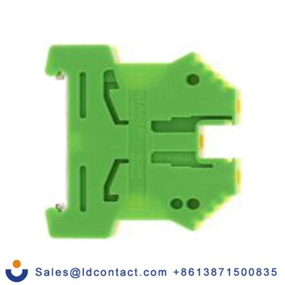 RS PRO,872-5628,1 接地端子排, 2.5 to 2 mm²CSA, 绿色, 黄色, 1056.2系列 螺钉