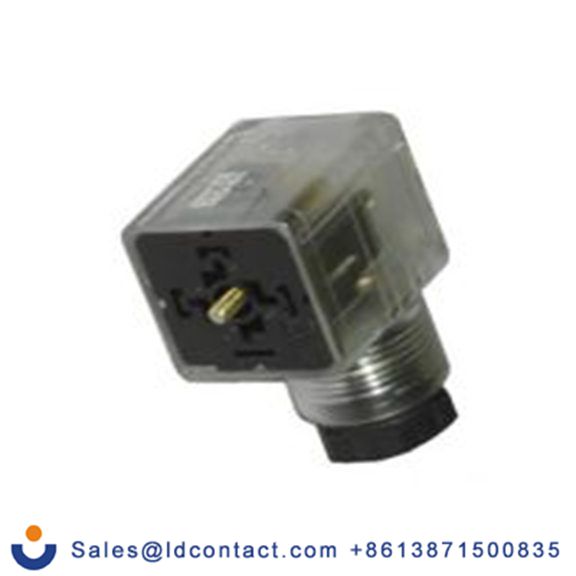 RS PRO,896-2101,带灯电磁阀插头, DIN 43650 A型, 母座, 3P+E, 24 V 直流, 10A, PG9格兰头, 透明