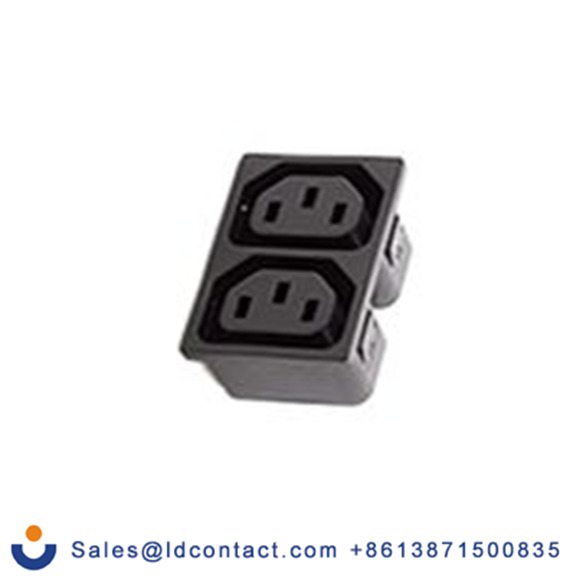 RS PRO,896-2133,2 X C13, 直向 IEC 连接器, 面板安装, 250 V 母插 20A, EMO系列