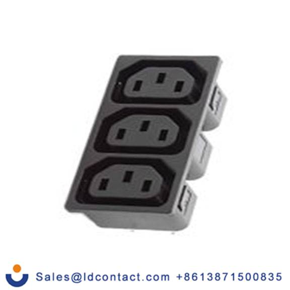 RS PRO,896-2142,C13, 直向 IEC 连接器, 卡入式安装, 250 V 母插 10A, EMO系列