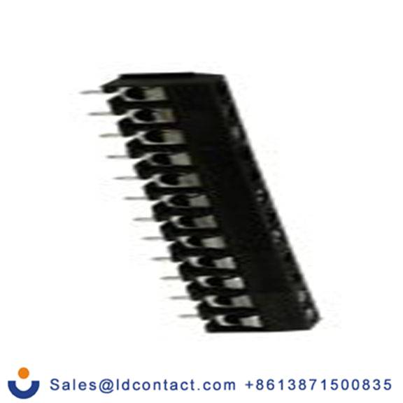 RS PRO,897-0768,PCB端子排, 12p, 5mm间距, 16A, 250 V, THT安装, 螺钉端接, 直向, 黑色