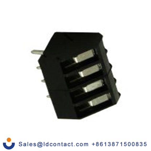 RS PRO,897-0881,PCB端子排, 4p, 5mm间距, 15A, 300 V, THT安装, 螺钉端接, 直向, 黑色