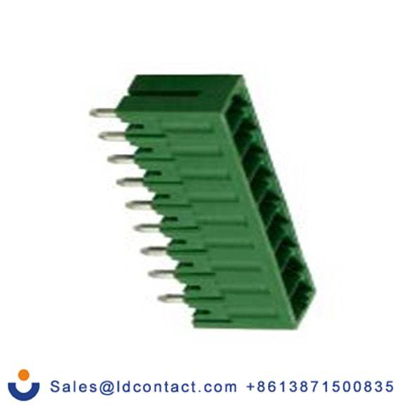 RS PRO,897-1042,9p插拔式接线端子 直向排针, 3.5mm间距, 10.0A, 200.0 v, THT安装, 焊接端接