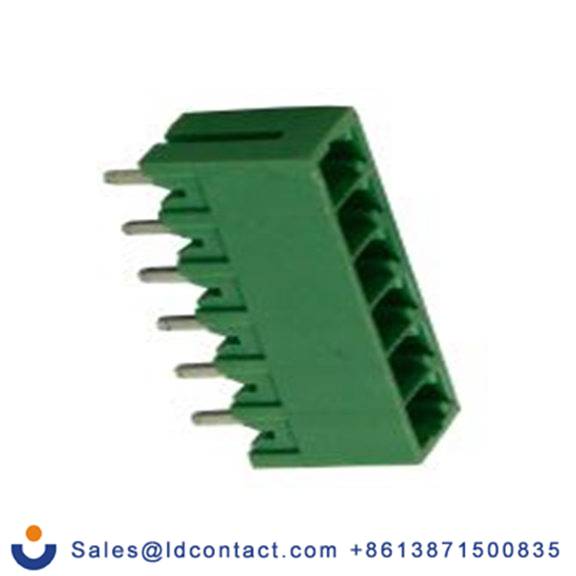 RS PRO,897-1115,6p插拔式接线端子 直向排针, 3.81mm间距, THT安装, 焊接端接