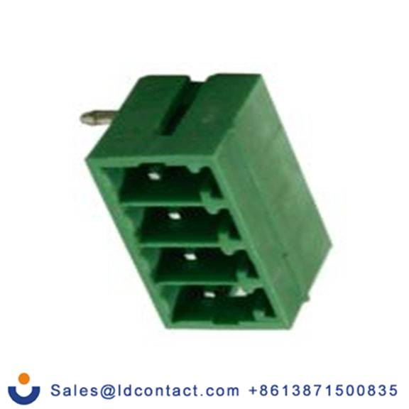 RS PRO,897-1137,4p 1排 可插式端子块 直角, 3.81 mm间距, 通孔安装 覆盖 CTB932HE系列