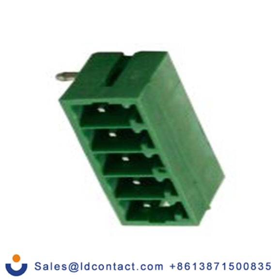 RS PRO,897-1146,5p 1排 可插式端子块 直角, 3.81 mm间距, 通孔安装 覆盖 CTB932HE系列