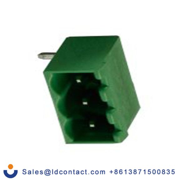 RS PRO,897-1187,3p 1排 可插式端子块 直角, 5 mm间距, 250 V, 通孔安装 覆盖 CTB9352系列