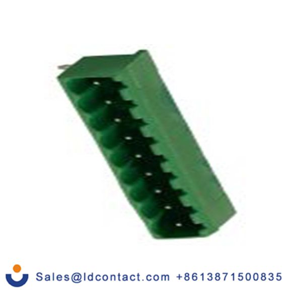 RS PRO,897-1200,9p插拔式接线端子 直角排针, 5.0mm间距, 15.0A, 250.0 v, THT安装, 焊接端接