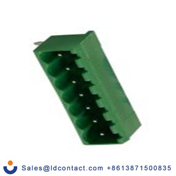 RS PRO,897-1203,7p插拔式接线端子 直角排针, 5.0mm间距, 15.0A, 250.0 v, THT安装, 焊接端接