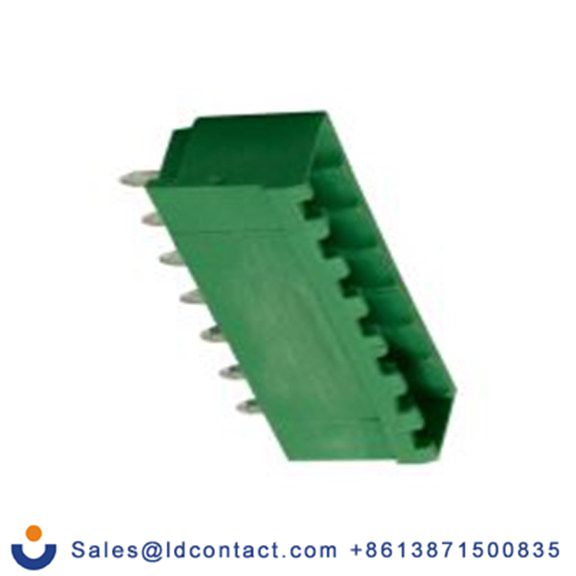 RS PRO,897-1256,7p插拔式接线端子 直向排针, 5.08mm间距, 15.0A, 300.0 v, THT安装, 焊接端接