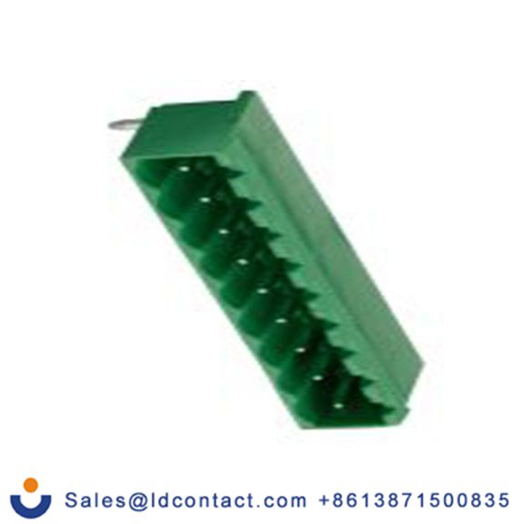 RS PRO,897-1288,9p 1排 可插式端子块 直角, 5.08 mm间距, 300 V, 通孔安装 覆盖 CTB9359系列