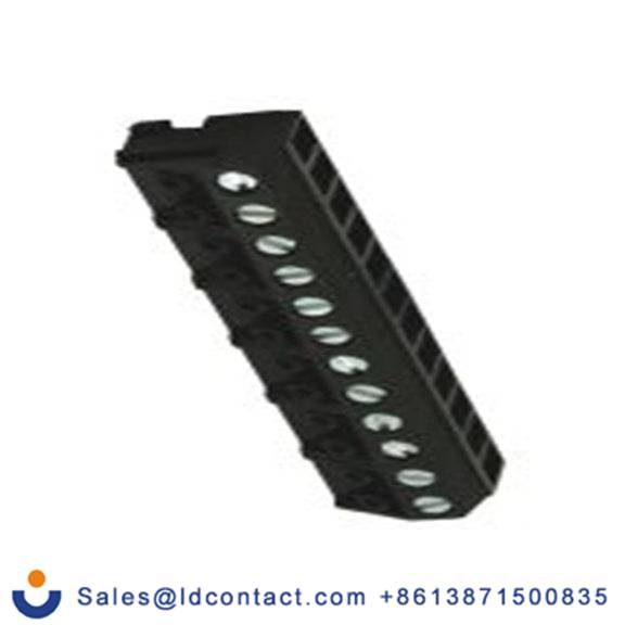 RS PRO,897-1329,PCB端子排, 12p, 5mm间距, 10A, 250 V, THT安装, 螺钉端接, 垂直, 黑色