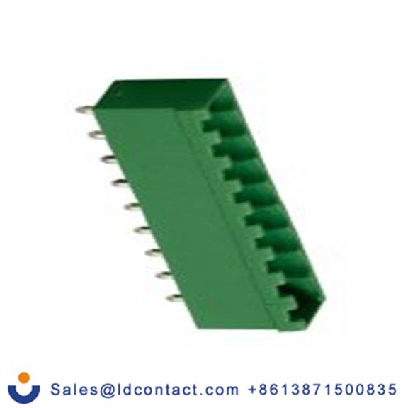 RS PRO,897-1398,9p插拔式接线端子 直向排针, 5.0mm间距, 15.0A, 250.0 v, THT安装, 焊接端接