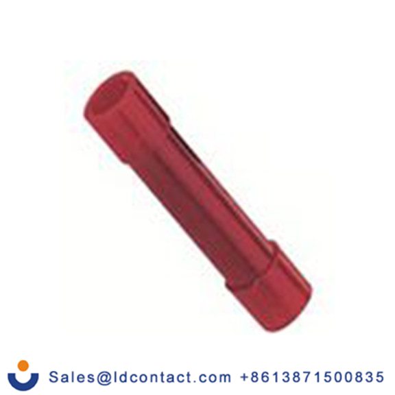 RS PRO,178-7202,接头连接器, 对接, 红色, Φ4 mm, 绝缘, 25 mm总长, BNITF1系列 16 AWG