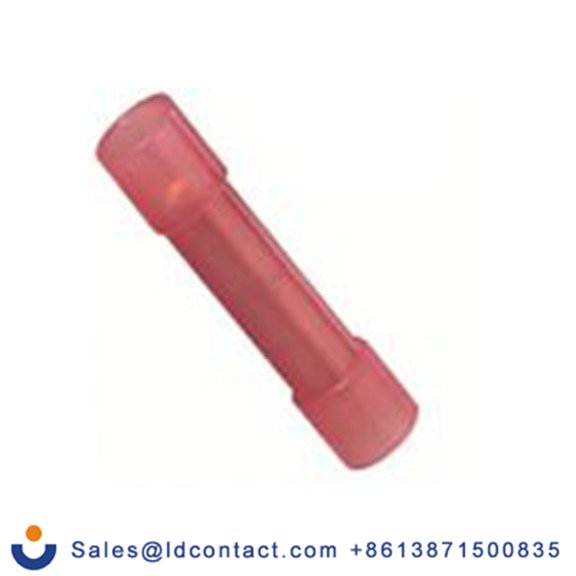 RS PRO,178-7216,接头连接器, 对接, 红色, Φ4 mm, 绝缘, 25.2 mm总长, BNYFSB1系列 16 AWG