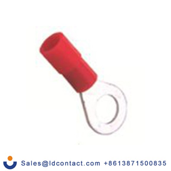 RS PRO,178-7260,绝缘 铜 环形端子, Φ5.3 mm内环 22 AWG, 5.3 mm螺栓, 红色 16 AWG, -40 °C至105 °C E245391系列