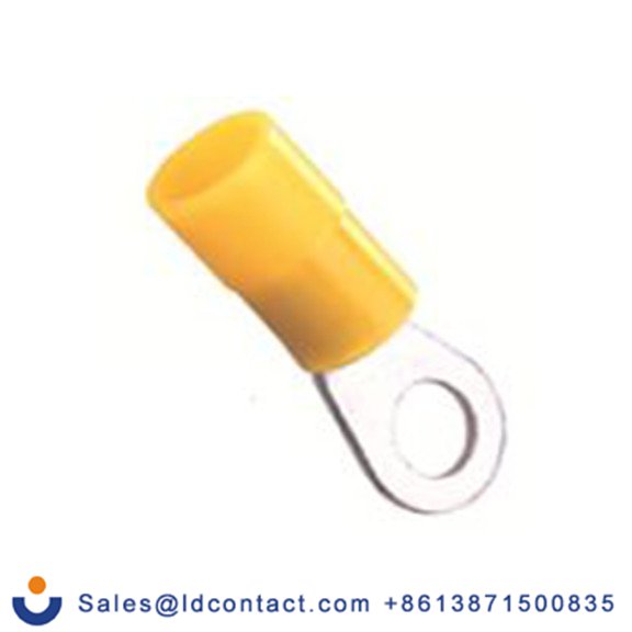 RS PRO,178-7264,绝缘 铜 环形端子, Φ8.4 mm内环 12 AWG, 8.4 mm螺栓, 黄色 10 AWG, -40 °C至105 °C E245391系列