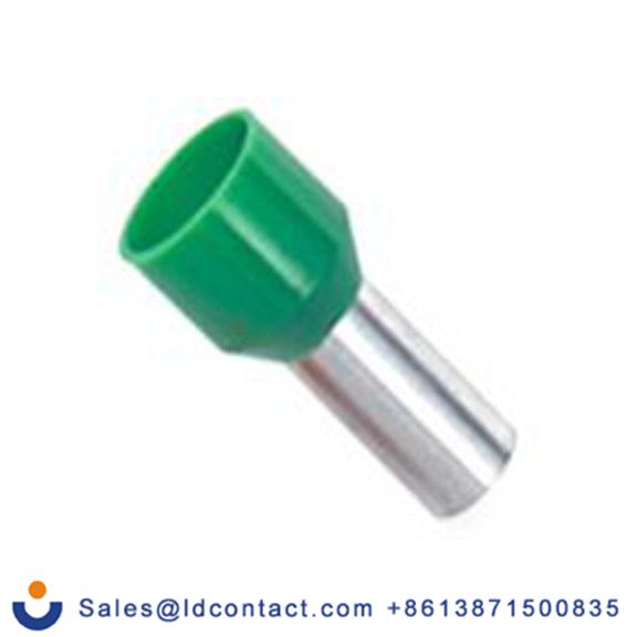 RS PRO,178-7333,绝缘 压接靴带套圈, 绿色, Φ6.2 mm x 18 mm引脚, 最大电线尺寸 6 AWG, 总长28 mm