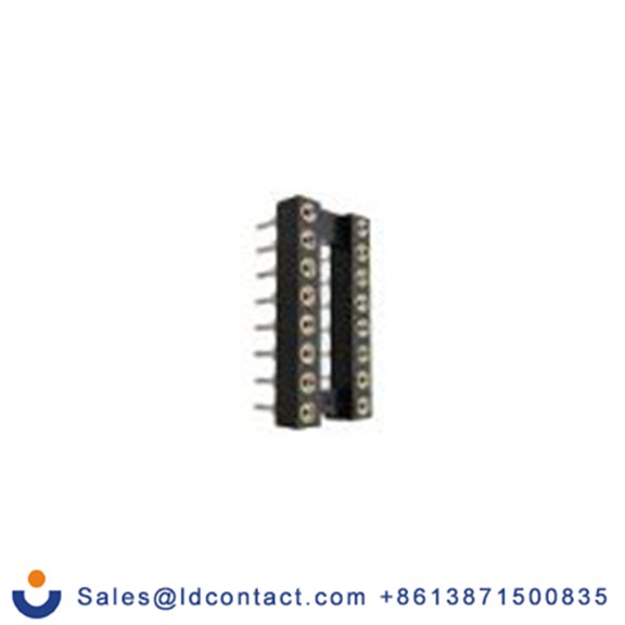 RS PRO,183-1561,DIP16插座, 垂直式, 2.54 mm节距, 弯曲, 通孔安装, 封闭框架, 系列 DIL插座 3A