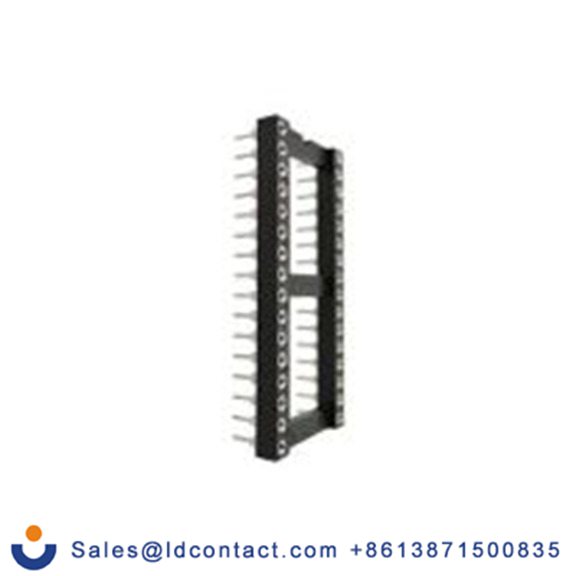 RS PRO,183-1566,DIP20插座, 垂直式, 7.62 mm排宽, 2.54 mm节距, 弯曲, 通孔安装, 封闭框架 DIL插座 3A