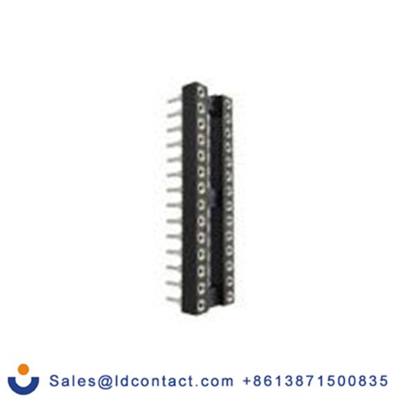 RS PRO,183-1575,DIP28插座, 垂直式, 2.54 mm节距, 弯曲, 通孔安装, 封闭框架 DIL插座 3A