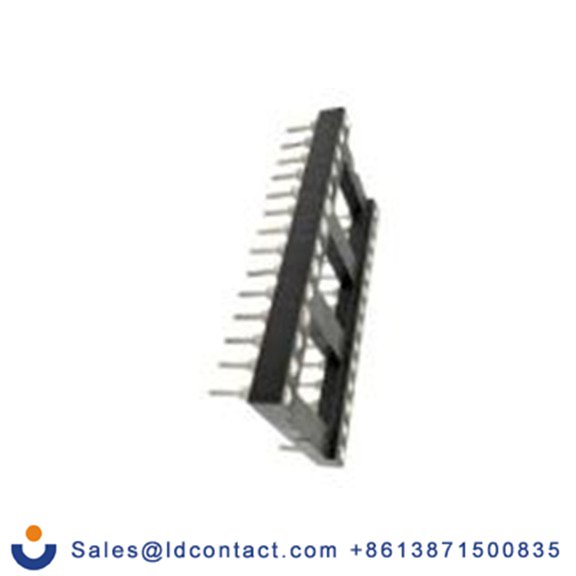 RS PRO,183-1576,DIP40插座, 垂直式, 2.54 mm节距, 弯曲, 通孔安装, 封闭框架 DIL插座 3A