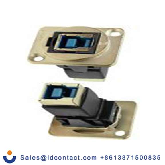 RS PRO,203-5568,馈通 USB 接口, USB B对B型 内螺纹/内螺纹, 1端口, 面板安装 直向, IP40 USB 3.0 Feedthrough系列