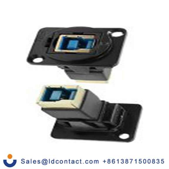 RS PRO,203-5570,馈通 USB 接口, USB B对B型 内螺纹/内螺纹, 1端口, 面板安装 直向, IP40 USB 3.0 Feedthrough系列