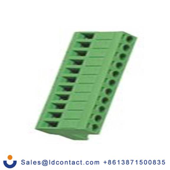 RS PRO,874-4727,11p插拔式接线端子 直向插头, 5mm间距, 15A, 600 V, THT安装, 螺钉端接, 绿色