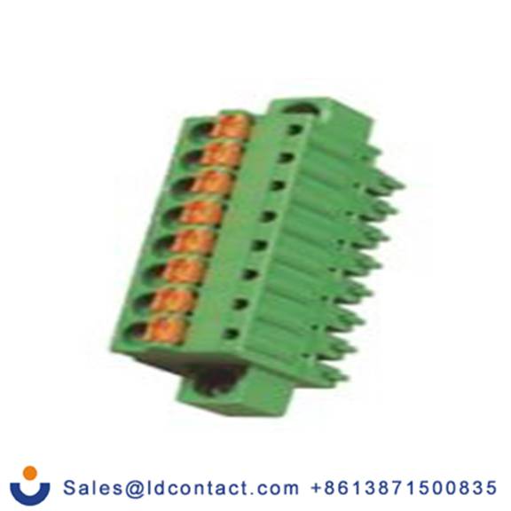 RS PRO,874-5130,6p插拔式接线端子 直向插头, 3.81mm间距, 8A, 300 V, 面板安装, 螺钉端接, 绿色